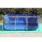 Hi-quality Tarpaulin Aquarium Fish Tank Children's Swimming Pool Water Pond+High Strength Stainless Steel Bracket Upgrade Type