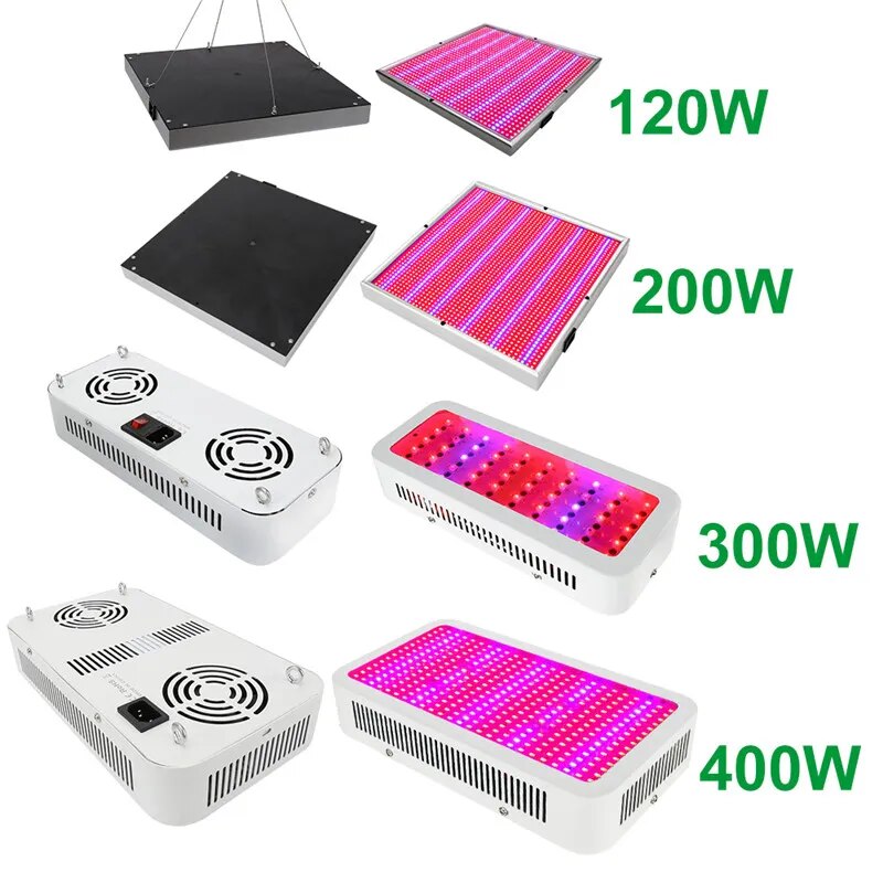 High-Power Full Spectrum LED Grow Lights: 1600W, 1200W, 800W, 600W, 300W