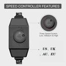 4 Inch Inline Fan (100 mm): 188 CFM Exhaust Duct Fan with Speed Controller