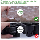 Plastic Nursery Pot with 12 Holes and Lid: Ideal for Seedling Seeding