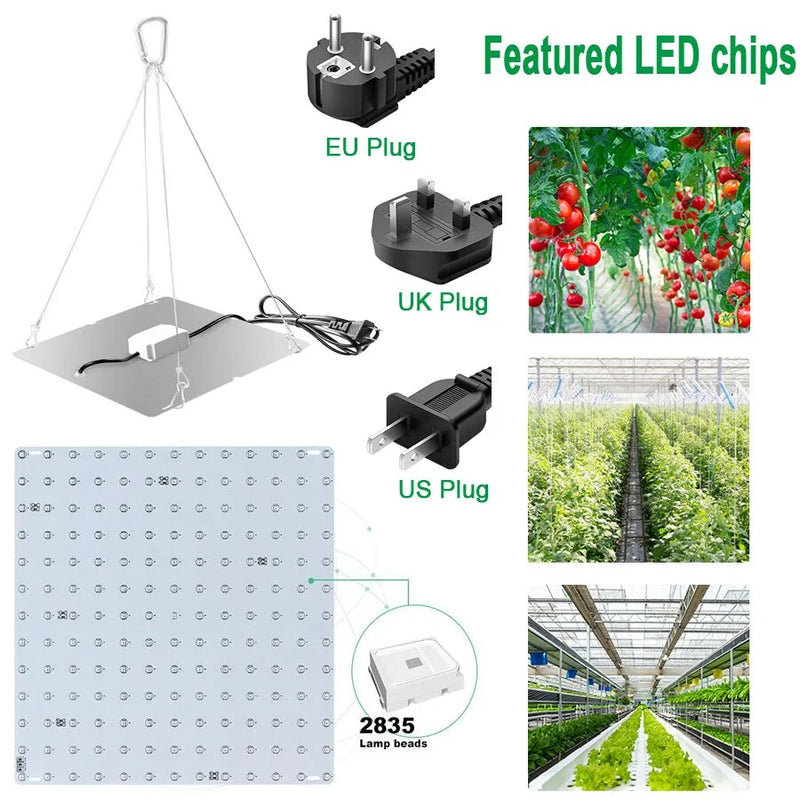 LED Plant Grow Light 1000W/2000W Full Spectrum Hydroponic Growing Lamp Plants Phyto Veg Flower Indoor Ultrathin Panel Phytolamp