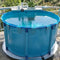 1400L Collapsible Round Fish Pond for Fresh and Saltwater Breeding