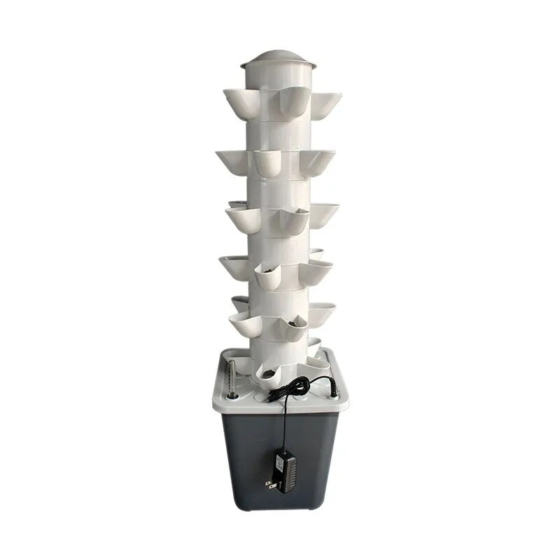 Vertical Tower Planters: DIY Hydroponic Growing System for Strawberries and Vegetables (2/3/4/5/6 Tiers)