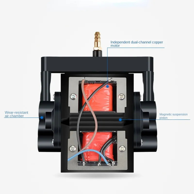 High-Energy Aquarium Air Pump: 30L/min, 16W, Ultra-Silent (40db)