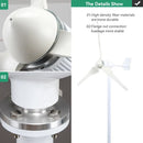 6kW Wind Turbine Generator: Free Energy for Off-Grid PV Home Use