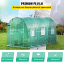 12x7x7 ft Walk-in Tunnel Greenhouse with Galvanized Frame and Waterproof Cover