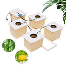 Hydroponics Drip Growing System 5 Sites Dutch Buckets w/ Lids & Submerged Pump Hydroponics Drip Growing System