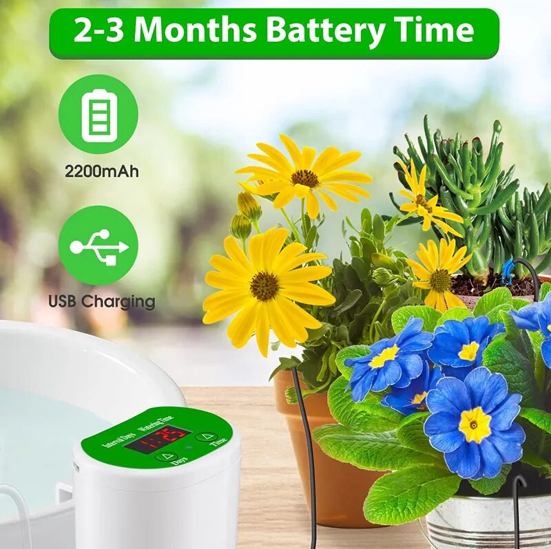 Intelligent Solar Drip Irrigation Pump Timer for Potted Plants