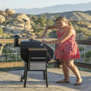 Bronze Pellet Smoker Grill with Advanced Features