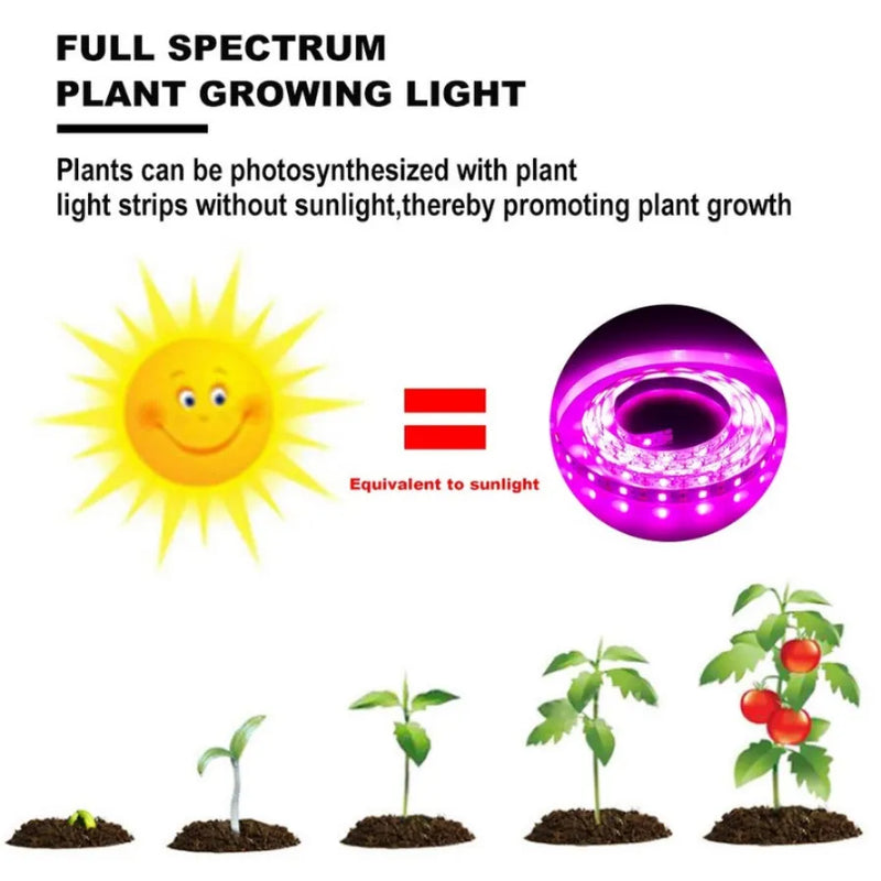 USB LED Grow Light: Full Spectrum for Seedlings & Grow Tents (DC 5V)