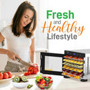 600W Electric Countertop Food Dehydrator - Multi-Tier Jerky & Fruit Dryer