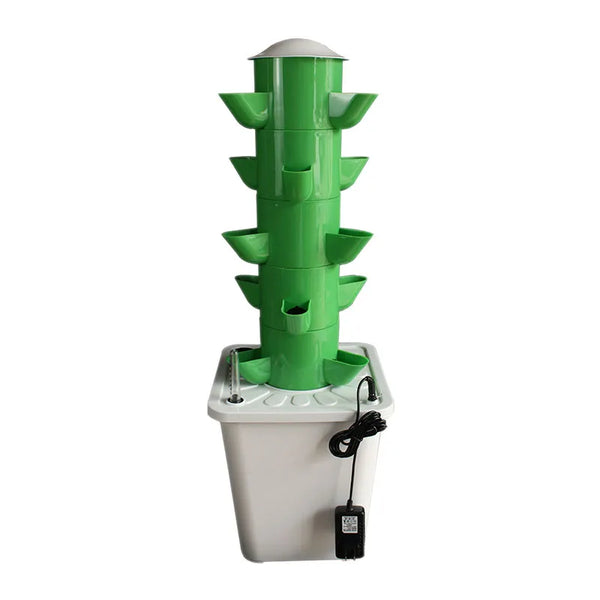 Vertical Tower Planters: DIY Hydroponic Growing System for Strawberries and Vegetables (2/3/4/5/6 Tiers)